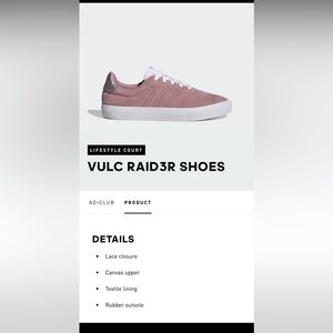Adidas VULC RAID3R SHOES
